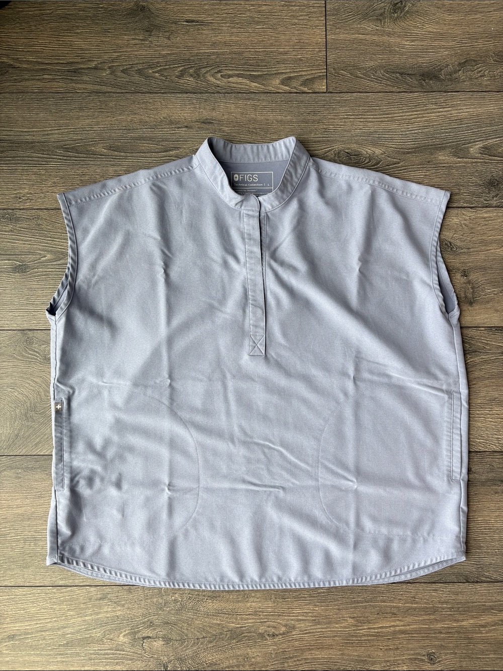 FIGS Rafaela Oversized Scrub Top in *LIMITED EDITION* Vapor Blue